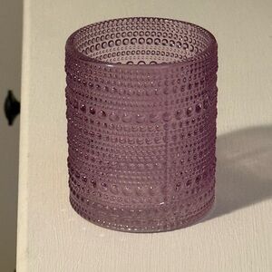 Textured Purple Glass Vase